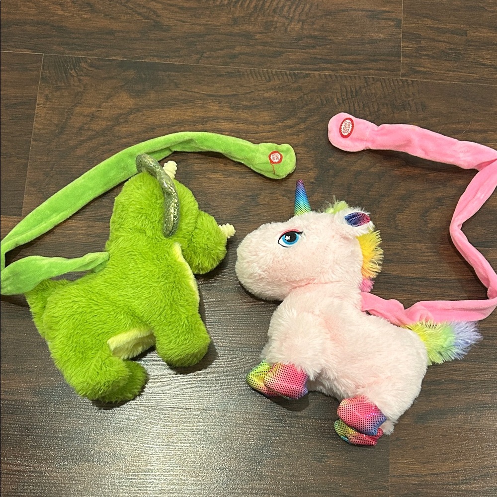 Interactive Dragon and Unicorn Pets with Leash Remote